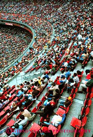 Stock Photo #2415: keywords - attendance audience baseball bleacher bleachers california countless crowd crowded event events francisco full game large lots many multitude number numerous people professional row rows san seating seats spectator sport stadium stadiums vert