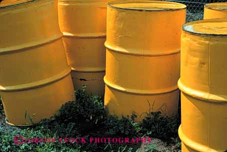 Stock Photo #2441: keywords - barrel barrels colorful container cylinder horz many pattern round row yellow