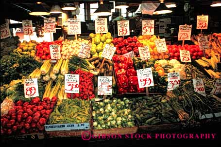 Stock Photo #2443: keywords -  agriculture colorful commerce crop display dollar dollars farmers food fruit horz market merchandise number numbers price prices pricing produce product retail sell stand vegetable