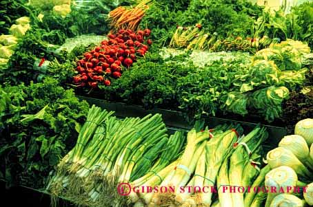 Stock Photo #2444: keywords -  agriculture colorful commerce crop display farmers food fruit horz market merchandise produce product retail sell stand vegetable
