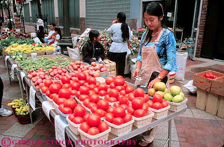 Stock Photo #13689: keywords - asian business cities city crop crops downtown ethnic ethnicity farm farmers food fruit fruits horz mall malls market markets minnesota minorities minority outdoor outside paul people person plaza plazas produce race racial saint sell seller sellers selling sells small st st. stand stands street temporary tomato tomatos urban vegetable vegetables vendor vendors woman
