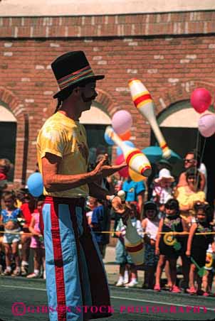 Stock Photo #2469: keywords -  coordination costume in juggle juggling man not parade practice released skill vert
