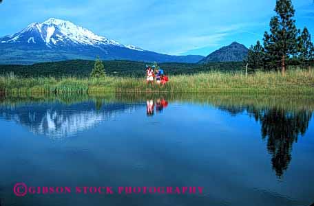 Stock Photo #2486: keywords - adventure alone backpack boy california camp child children daughter family female girl hike horz lake landscape mother mount mountain parent recreation reflection released scenic shasta single sister solitude son sport summer team together walk warm wife wilderness woman