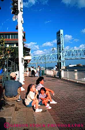 Stock Photo #6132: keywords -  asian child children cones cream dad daughter enjoy family father girl girls husband ice jacksonville mate mom mother offspring share sibling sisters spouse summer together travel trip vacation vert wife