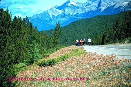 Stock Photo #2567: keywords -  adventure bicycle bicycling bike camp canada child children exercise family father fitness four highway horz jasper mother national parent park peddle recreation released ride roll together tour touring workout