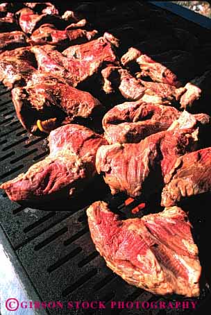 Stock Photo #2610: keywords - barbecue bbq beef cook food grill heat meat red sizzle tip tri vert