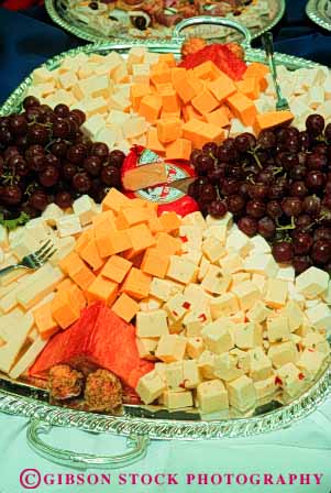 Stock Photo #6129: keywords -  appetizer appetizers cheese eat finger food grape grapes meal nutrition snack vert