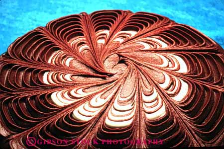 Stock Photo #2630: keywords - bake baked bakery cake chocolate dessert fattening food frosting good goods horz item items layer pastries pastry pattern radial round sweet sweets swirl symmetry