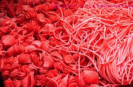 Stock Photo #2637: keywords -  food horz noodle pasta red starch unusual