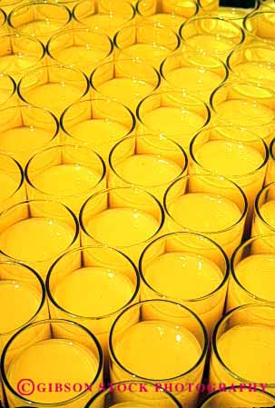 Stock Photo #2656: keywords -  beverage circle countless drink glass glasses juice many nutrition orange oval pattern round symmetry vert
