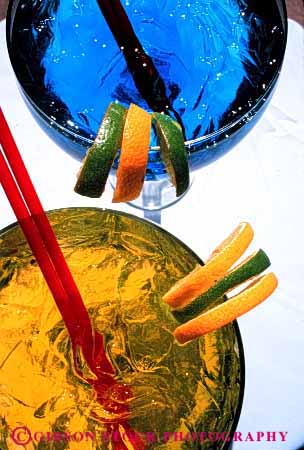 Stock Photo #2657: keywords - alcohol beverage blue colorful drink drinks tropical unusual vert yellow