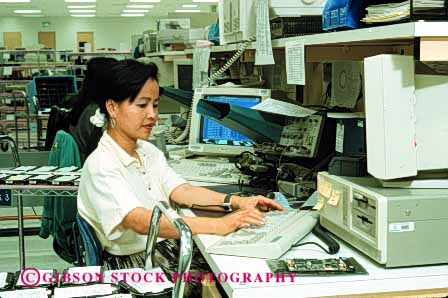 Stock Photo #2675: keywords -  assemble business cambodian career check computer disk drive electronic employee high horz income industry job labor manufacture occupation pay profession released skill technician technology vocation woman work