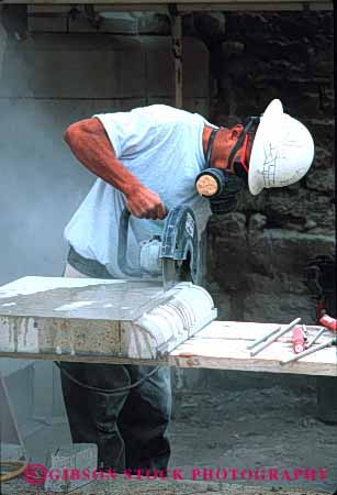Stock Photo #2704: keywords - air build business career check construction cut dust employee filter hardhat hazard income industry job labor man mask mason not occupation particle pay pollution power profession released saw skill stone technician tool vert vocation work