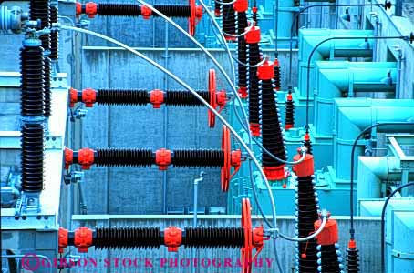 Stock Photo #2726: keywords -  caution dangerous distribution electrical electricity energy equipment grid hazard horz industry modern power shock substation transmission utility