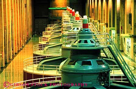 Stock Photo #2728: keywords -  caution dam dangerous distribution electrical electricity energy equipment generate generation grid hazard hoover horz house industry modern nevada power row shock symmetry transmission turbine utility