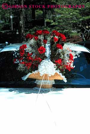 Stock Photo #2754: keywords -  affection bouquet bride car celebrate commitment family groom husband love man marriage share together vert vow wedding wife woman