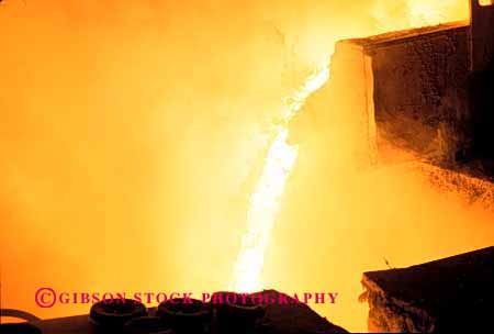 Stock Photo #2768: keywords -  brass burn danger equipment foundry heat horz hot in industry machine manufacture melt metal molten pour risk safety technology