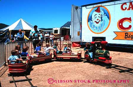 Stock Photo #2780: keywords - and barnes california carstens child children circus fun horz miniature model mount railroad replica ride shasta train