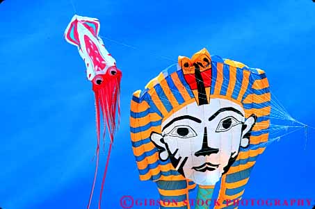 Stock Photo #6119: keywords - aerodynamic aerodynamics air color colorful design drift drifting flight float floating fly flying hang horz kites lighter miami pharaoh sky squid tether tethered than weightless wind