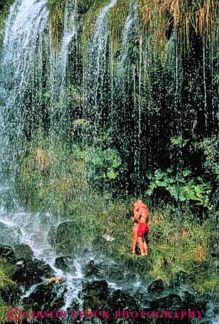 Stock Photo #3441: keywords - bath california climb cooperate couple couples dunsmuir explore falls hike intimate lush mossbrae nature outdoor private released share suit summer swim together vert walk warm waterfall