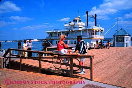 Stock Photo #2811: keywords -  affection alexandria couple fun horz husband intimate not outdoor play potomac recreation relax released river share summer talk together virginia wife