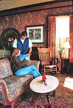 Stock Photo #2857: keywords - affection brochure california couple hotel husband inside interior interiors intimate lobby love mendocino read relax released share together travel travelers vacation vert western wife