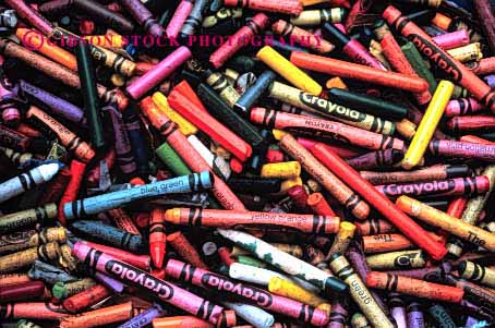 Stock Photo #2908: keywords - art box child color crayon create draw horz mix pattern tool utensil