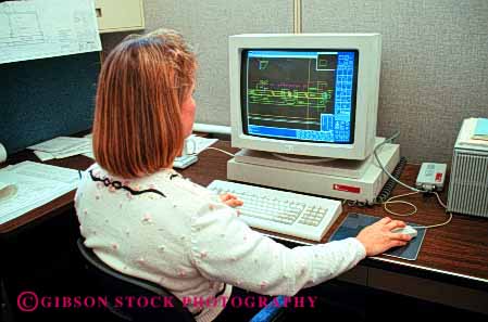 Stock Photo #2915: keywords - assisted cad computer design graphic horz industry layout machine office plan program released technology use woman