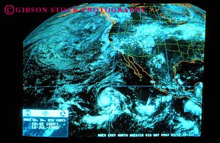 Stock Photo #2925: keywords -  aerial cell chart cloud computer data earth graphic horz image latitude longitude map moisture national ocean oceans pacific pattern planet process satellite service storm weather