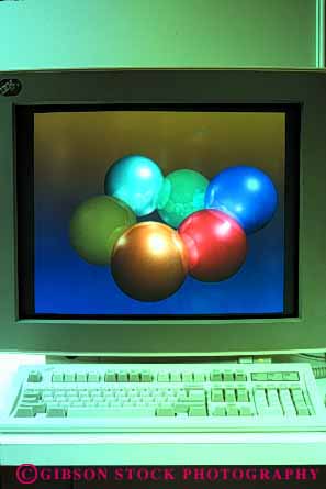 Stock Photo #2926: keywords -  abstract balls computer digital graphic model reflective technology vert