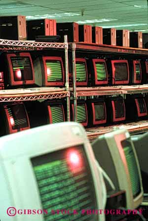 Stock Photo #2931: keywords - assembly computer control factory keyboard laboratory manufacturer monitor quality technology testing vert