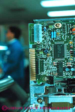 Stock Photo #2933: keywords -  assembly board circut computer electronic factory in laboratory machine technology vert