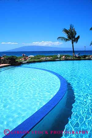 Stock Photo #2951: keywords - destination hawaii kannapali maui pool resort sheraton summer swim swimming travel vacation vert water wet