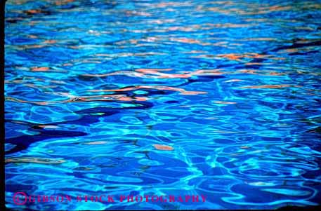 Stock Photo #2957: keywords -  abstract distort horz pool reflection ripple swim swimming water wave wet