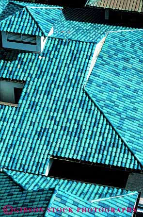 Stock Photo #6168: keywords -  blue building geometric geometry green modern new overlap pattern roof slope synthetic tile vert