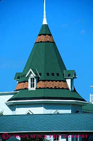 Stock Photo #6170: keywords -  eight octagon roof shingle side sided spire steep tall tower vert