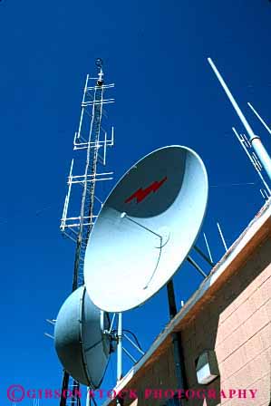 Stock Photo #2993: keywords -  antenna broadcast communicate dish electronic equipment industry metal network receive reception technology telecommunicate telecommunications vert