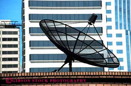 Stock Photo #2995: keywords -  antenna broadcast communicate dish electronic equipment horz industry metal network receive reception satellite technology telecommunicate telecommunications