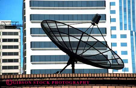 Stock Photo #2995: keywords - antenna broadcast communicate dish electronic equipment horz industry metal network receive reception satellite technology telecommunicate telecommunications