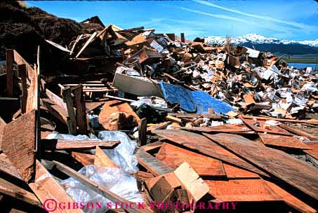 Stock Photo #3011: keywords -  disposal dispose dump effluent environment garbage horz landfill solid trash waste
