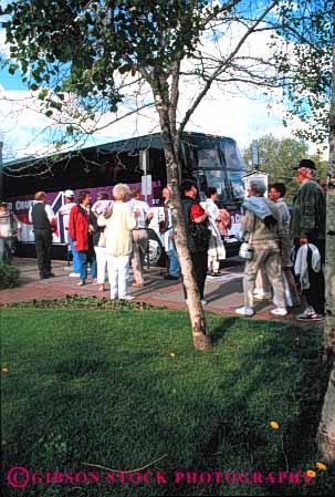 Stock Photo #3036: keywords -  bus citizen colorado durango elderly explore group line mature not recreation released see senior site summer tour tourist traveler vacation vert visitor