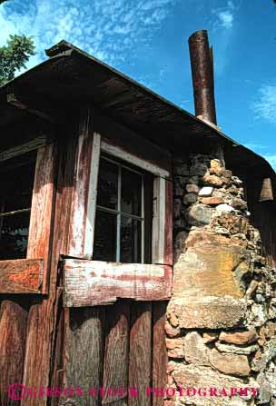 Stock Photo #3044: keywords -  alone away cabin chimney forest get home house isolate landscape mountain nature old plank private remote retreat rustic scenic solitude stone tradition vert wilderness wood