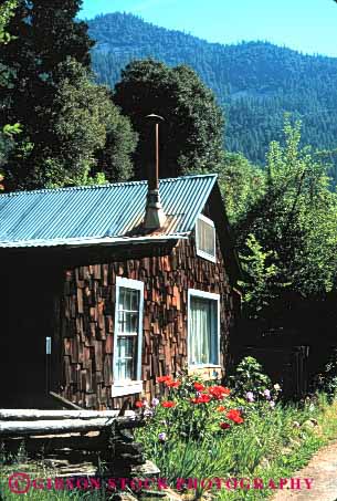 Stock Photo #3045: keywords -  alone away cabin forest get home house isolate landscape mountain nature old private remote retreat rustic scenic small solitude tradition vert wilderness