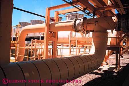 Stock Photo #3063: keywords -  alternative california complex conduct conversion convert duct electricity energy exchange generate geothermal heat holtville horz industry insulate machine metal natural paint pipe plant plumb power renewable research resource site steam steel valve