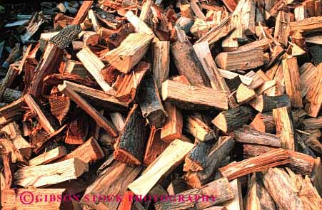 Stock Photo #3069: keywords -  burn combust energy firewood fuel heat horz pile source split tree wood