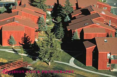 Stock Photo #3095: keywords -  apartment architecture building complex condominium grid home horz jackson pattern residential roof square urban wyoming