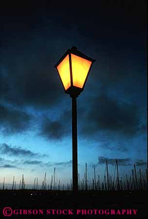 Stock Photo #3112: keywords - abstract architecture bright color colorful design geometric geometry lamp lighting marina night orange pattern vert yellow
