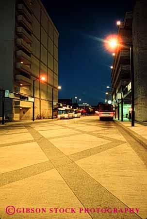 Stock Photo #3113: keywords -  abstract architecture bright bus california city design downtown geometric geometry lighting lit night pattern rosa safe santa secure security street vert well