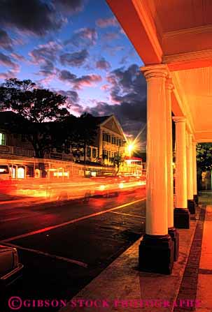 Stock Photo #3115: keywords -  abstract architecture bahamas blur bright color colorful design geometric geometry lighting motion movement nassau pattern streak street sunset traffic vert