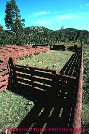 Stock Photo #3150: keywords -  angle board confine contain corral enclosed fence geometric geometry paint purple restrict square vert west wood